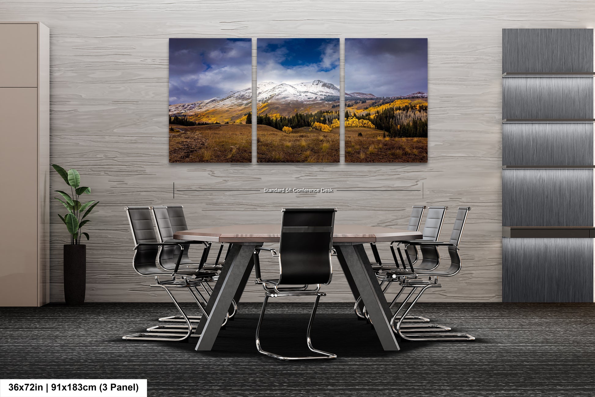 a dining room with a table and chairs