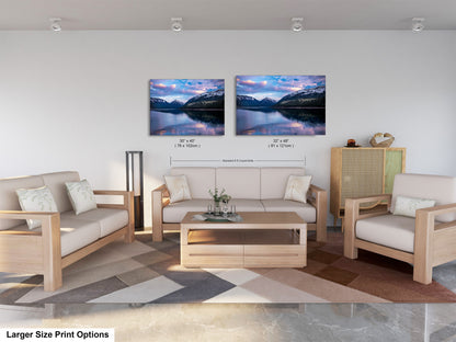 a living room filled with furniture and a painting on the wall