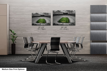 a dining room table with chairs and a green lamp