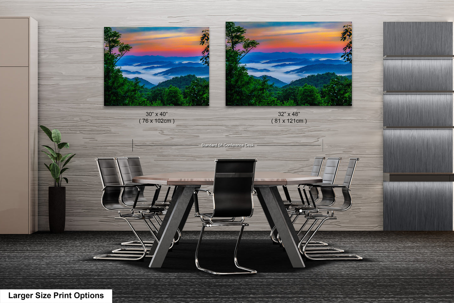 a dining room with a table and chairs