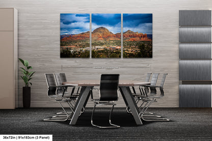 a dining room with a table and chairs