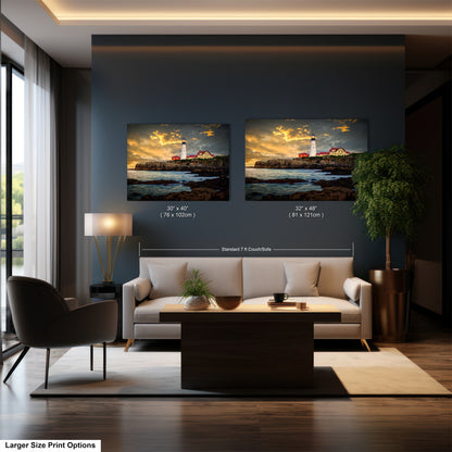 a living room filled with furniture and a painting on the wall