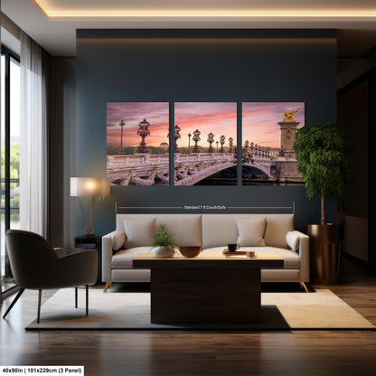 a living room filled with furniture and a painting on the wall