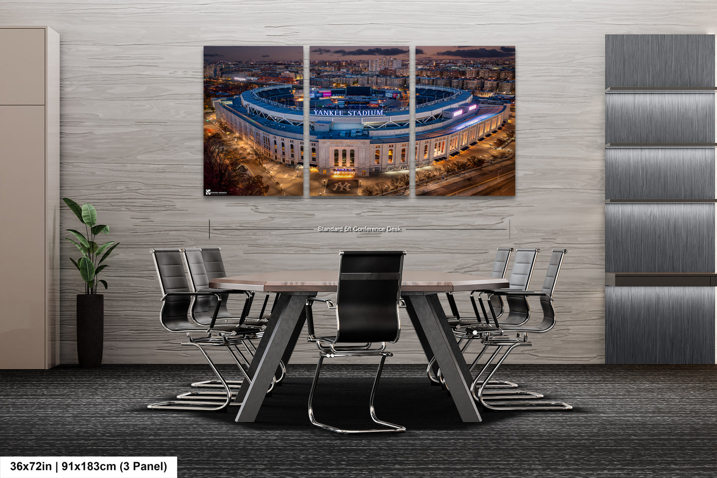 a dining room with a table and chairs