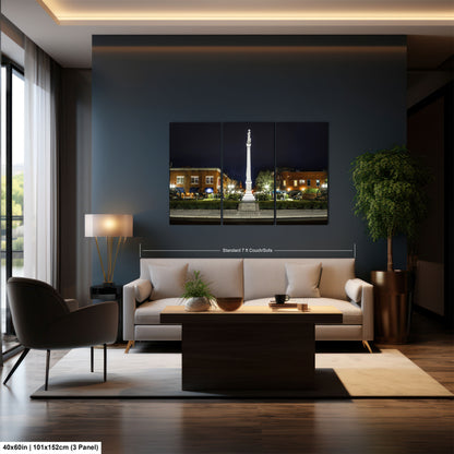 a living room with a couch and a table