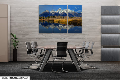 a dining room with a table and chairs