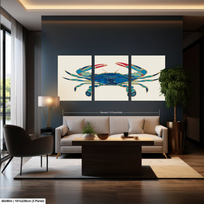 a living room filled with furniture and a painting on the wall