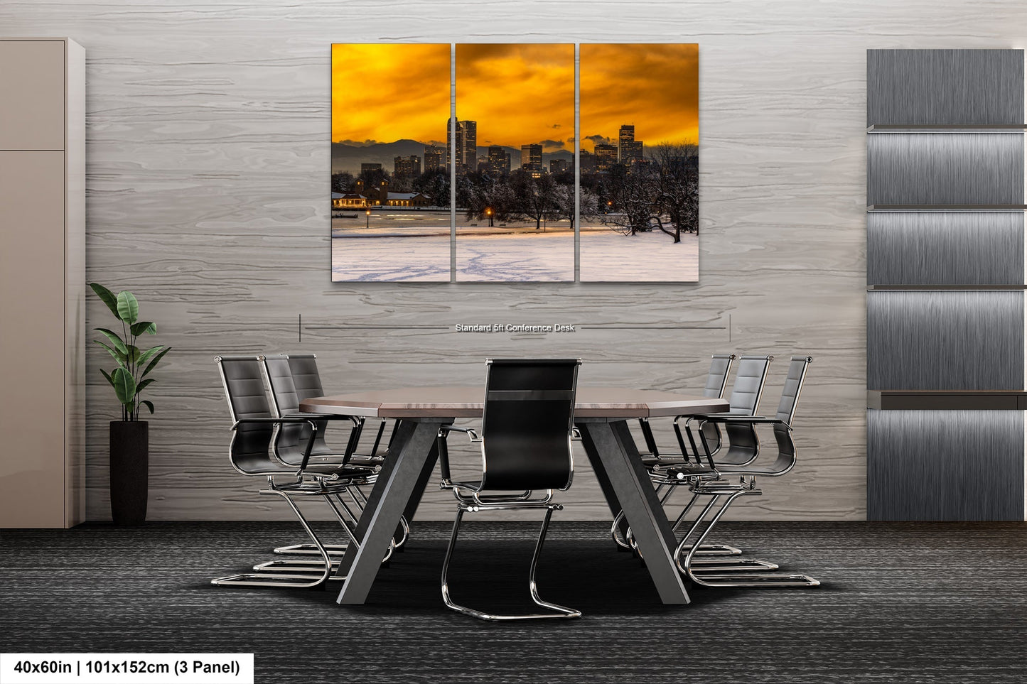 a dining room with a table and chairs