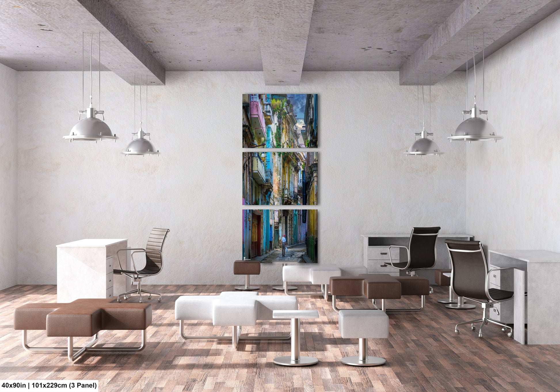 a room filled with lots of white furniture