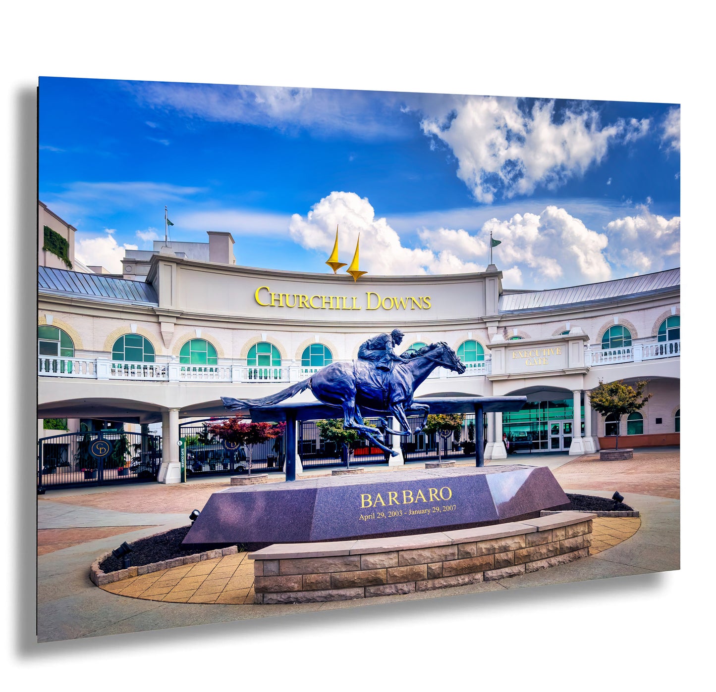 Kentucky Derby Decor, Horse Racing Art, Churchill Downs Canvas Print, Iconic Landmark Wall Decor