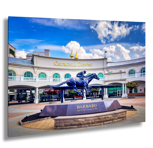 Kentucky Derby Decor, Horse Racing Art, Churchill Downs Canvas Print, Iconic Landmark Wall Decor