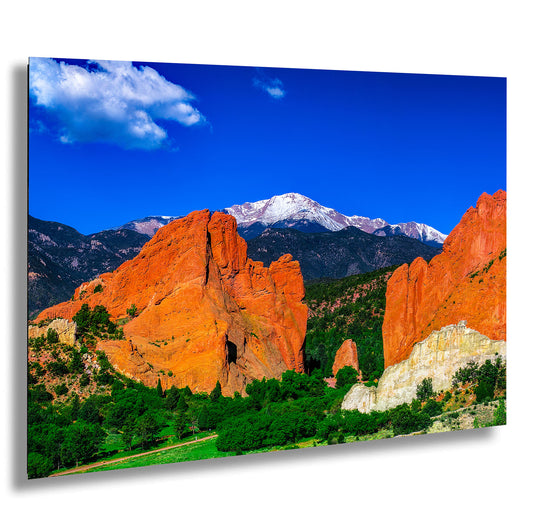 Garden of the god's picture, Pikes Peak print, Colorado Springs canvas, Colorado Springs wall art, 