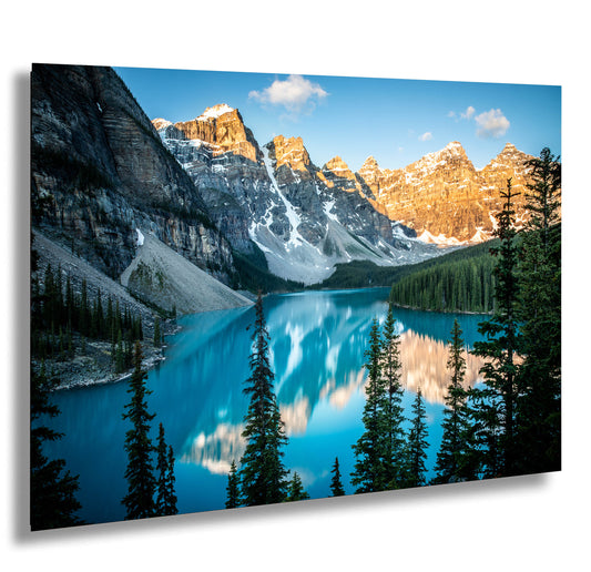 Moraine Lake Sunrise, Banff National Park Canada Landscape Print, Canvas Wall Art Prints,  Wall Decor for Home,Living Room, Bedroom, Office