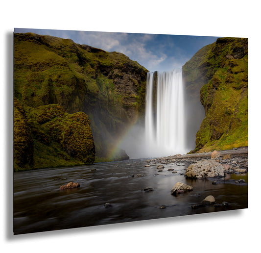 Skogafoss Waterfall in Iceland: Fine Art / Print / Canvas / Acrylic / Metal / Wall Decor / Landscape Photograph
