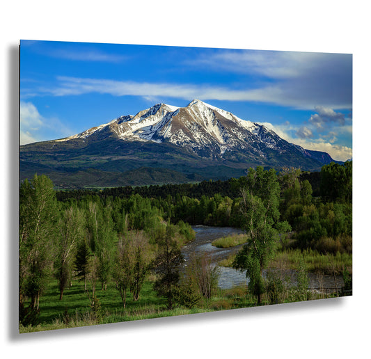 Mt. Sopris canvas picture, Aspen Colorado, Carbondale Colorado, Mount Sopris, Colorado wall art, mountain wall art