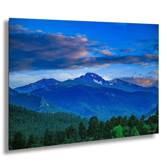 Rocky Mountain national park, Colorado canvas, Estes Park photo, Longs Peak picture, mountain wall decor