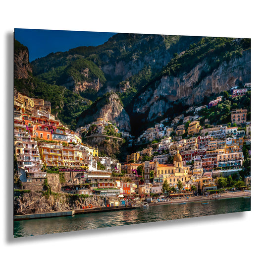 Positano Italy Beach, Italy Photography, Amalfi Coast, Canvas Wall Art, Positano Photo, Italian Home Decor, Summer in Italy, Sunrise