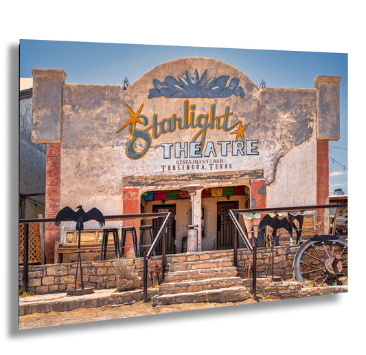 Starlight Theater Terlingua Texas Photo Print: West Texas Ghost Town, Historic Desert Movie Theater Photo on Premium Paper, Canvas or Metal