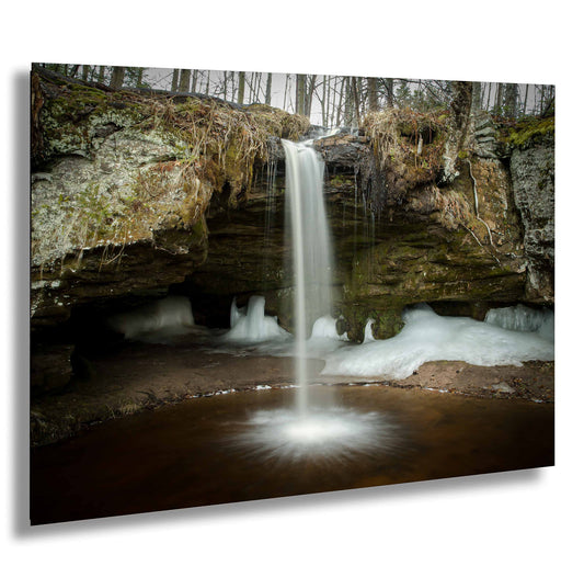 Scott Falls Art Print - Scenic Northern Michigan Landscape Poster