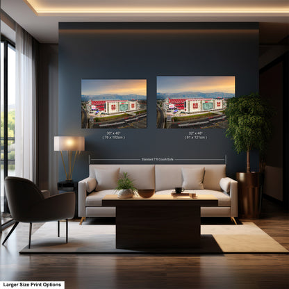 Levi's Stadium Wall Art | San Francisco 49ers Print & Bay Area Decor American Football Season for Man Cave or Game Room