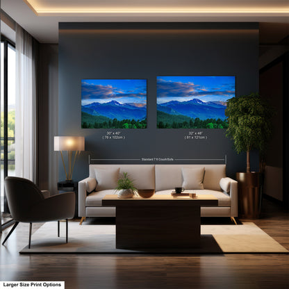 Rocky Mountain national park, Colorado canvas, Estes Park photo, Longs Peak picture, mountain wall decor