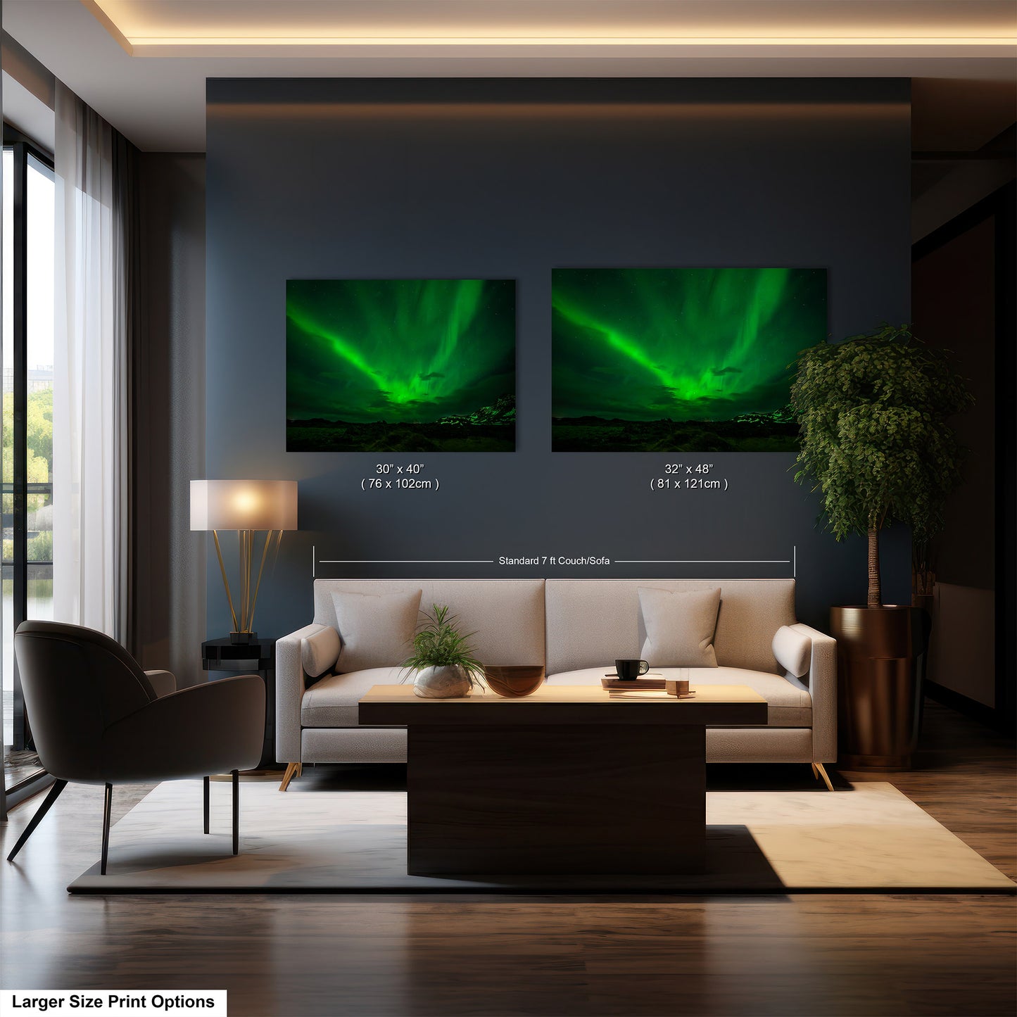 Aurora Borealis Northern Lights Print taken in Iceland on Acrylic, Canvas, Metal & Paper