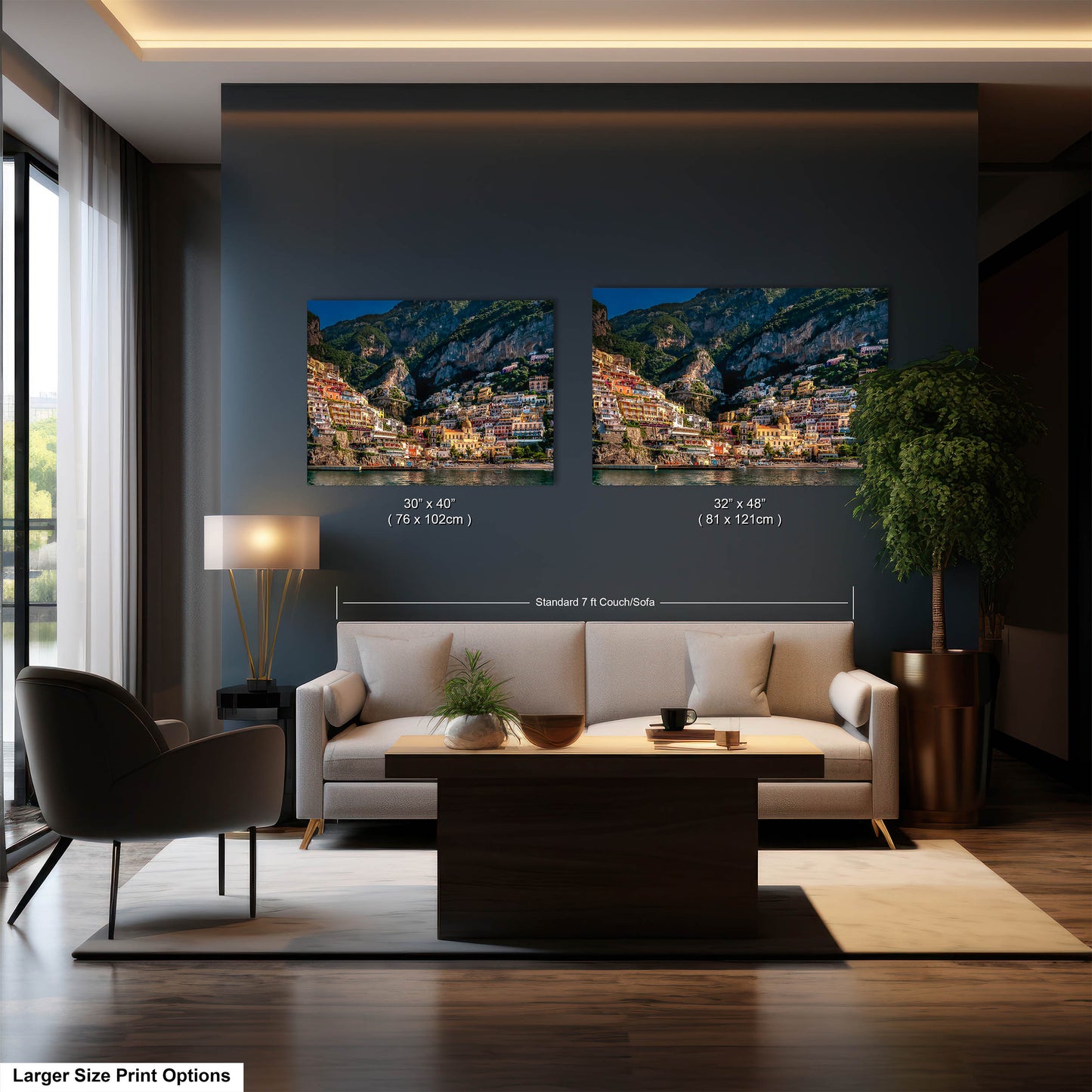 Positano Italy Beach, Italy Photography, Amalfi Coast, Canvas Wall Art, Positano Photo, Italian Home Decor, Summer in Italy, Sunrise