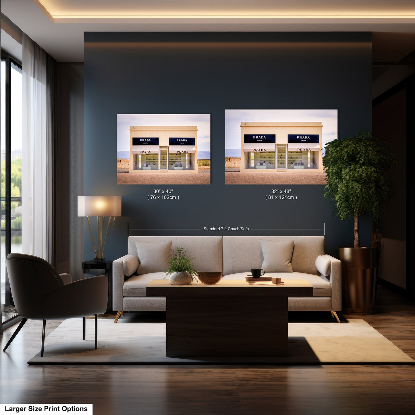 Marfa Texas Fashion Store Photography Wall Art Print - Neutral Room Decor Poster on Premium Photo Paper, Canvas, Acrylic, or Metal