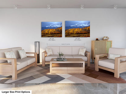 Colorado Mountains in Autumn, Aspens, Dallas Divide, Ridgway, Telluride, Photography wall art