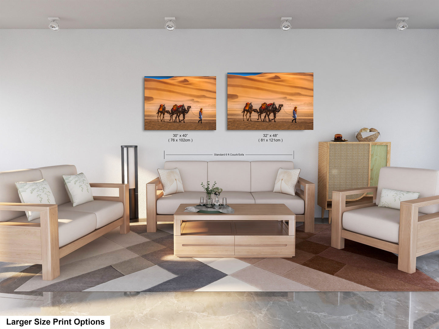 Sahara Desert Canvas Print, Camels, Morocco Photography, Photo Art, Canvas Wall Art, Desert Landscape, Travel Photography