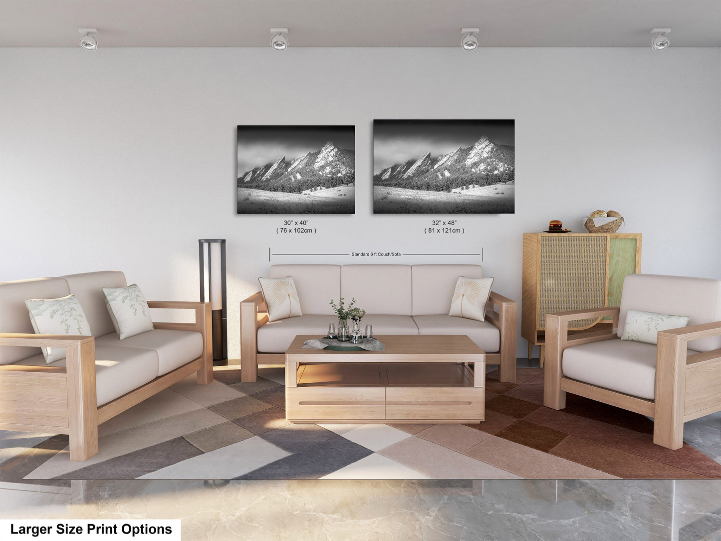 Boulder Colorado | Flatirons | Boulder | Black and White | Canvas/Metal/Acrylic and/or Print