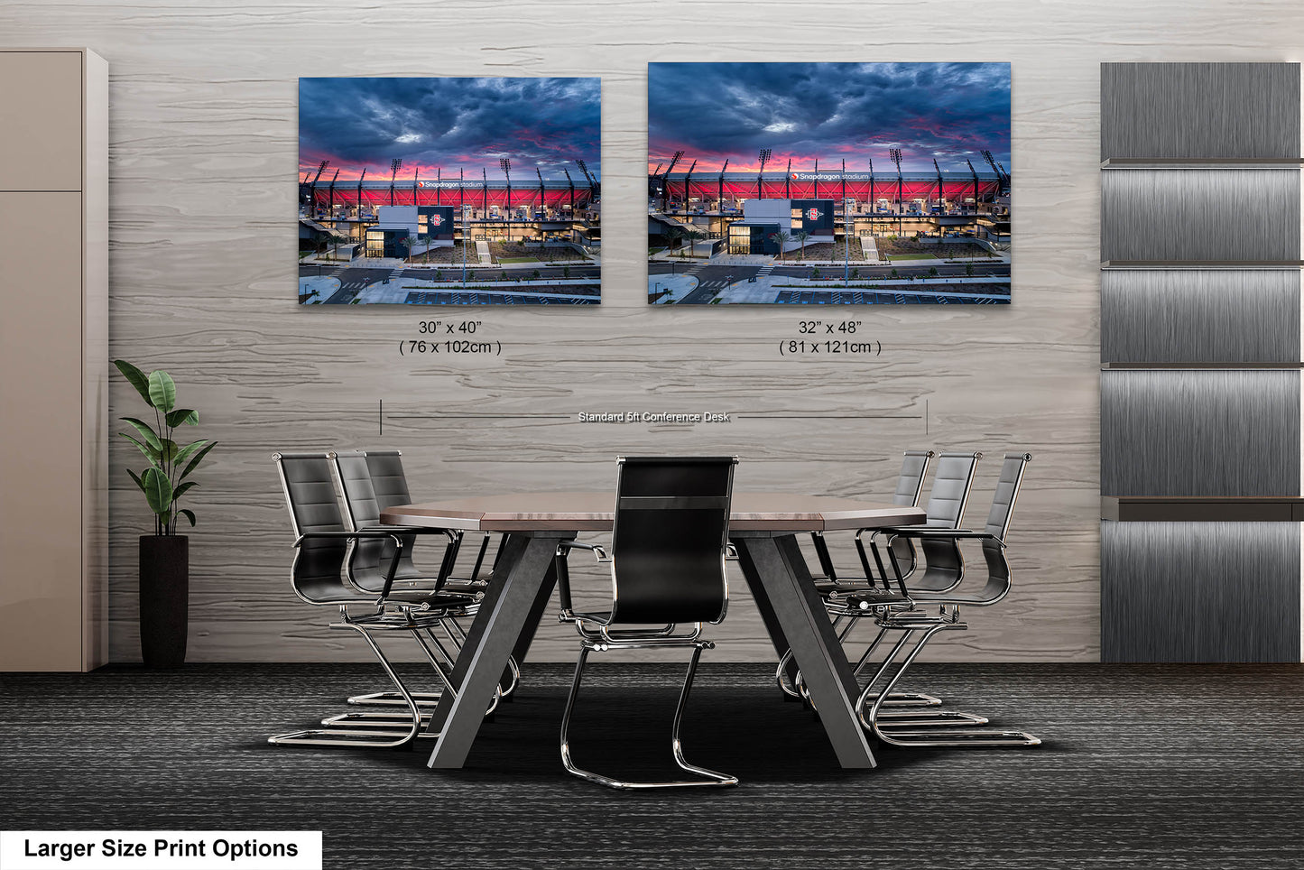 Snapdragon Stadium, San Diego, California Sunrise/Sunset Landscape Print/Canvas/Acrylic/Metal