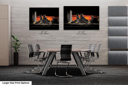 Tulsa Skyline Wall Art, Abstract Tulsa Skyline Print, Tulsa Abstract Art, Tulsa Print, Tulsa Oklahoma Abstract Wall Art