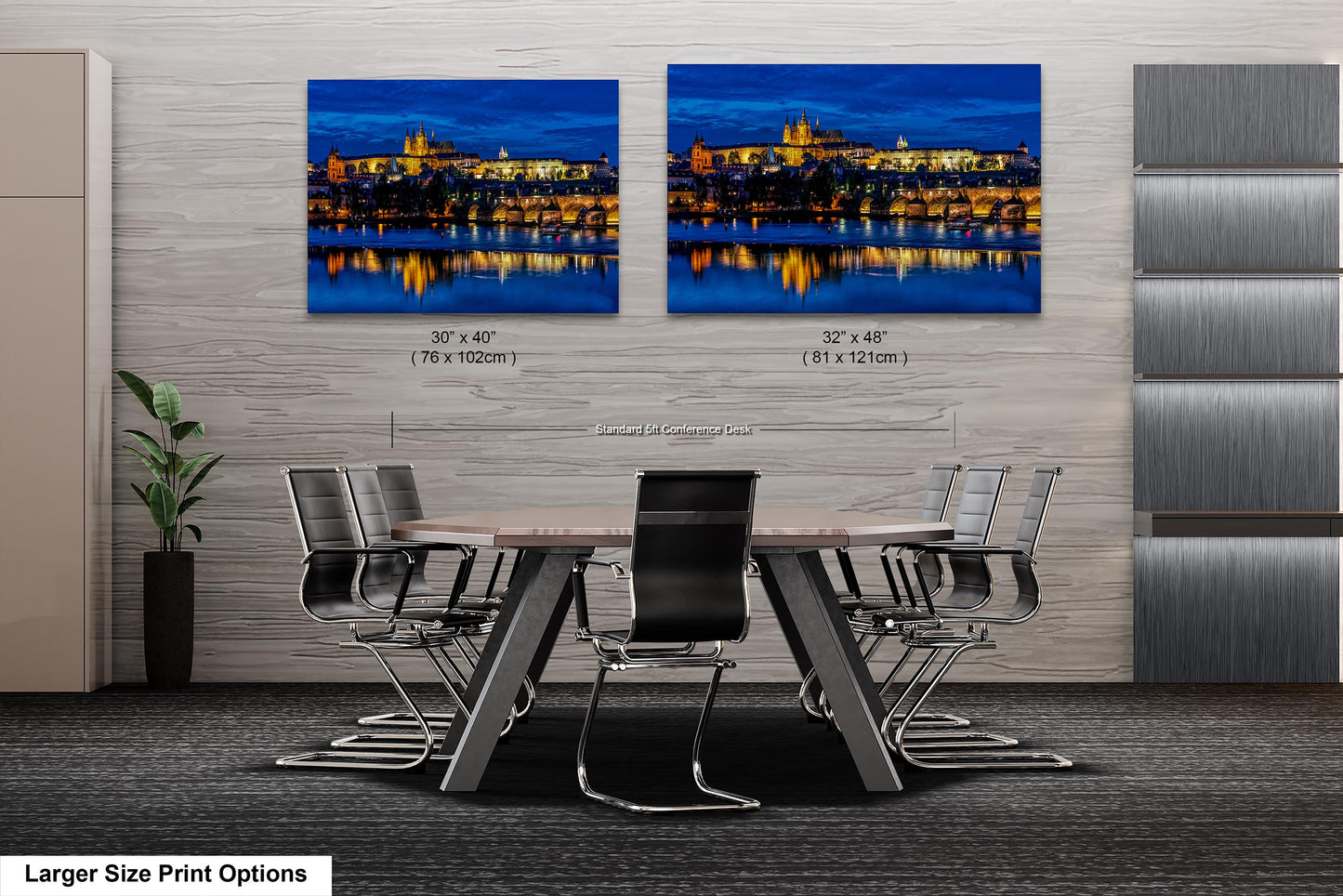 Prague Castle on Canvas, Cityscape Print, Photo Art, Prague Photography, Canvas Wall Art, Prague Czech Republic, Charles Bridge, River
