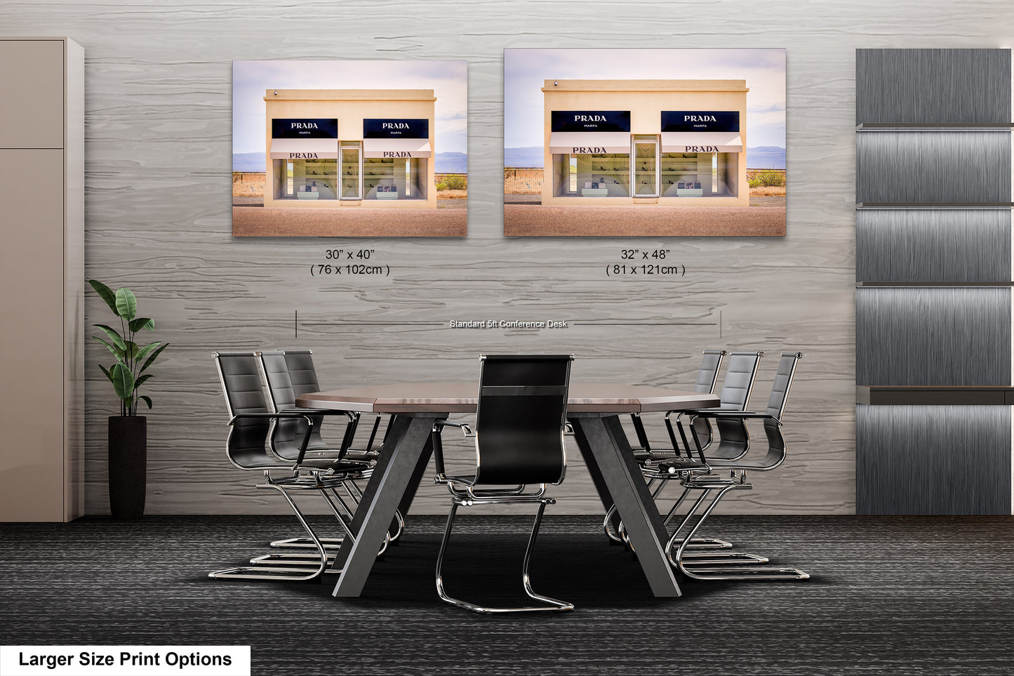 Marfa Texas Fashion Store Photography Wall Art Print - Neutral Room Decor Poster on Premium Photo Paper, Canvas, Acrylic, or Metal