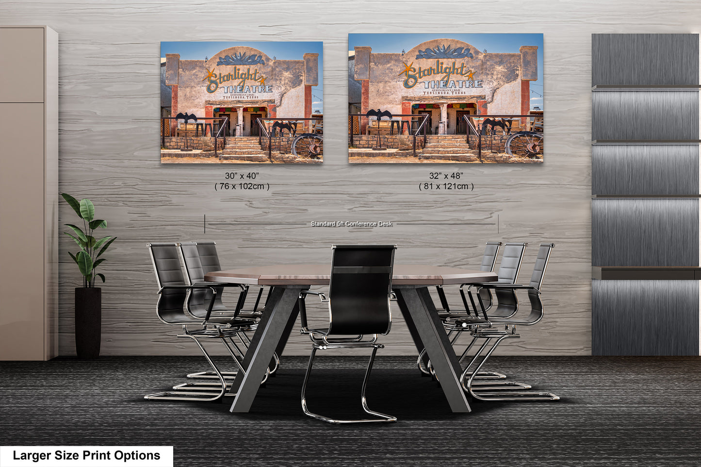 Starlight Theater Terlingua Texas Photo Print: West Texas Ghost Town, Historic Desert Movie Theater Photo on Premium Paper, Canvas or Metal