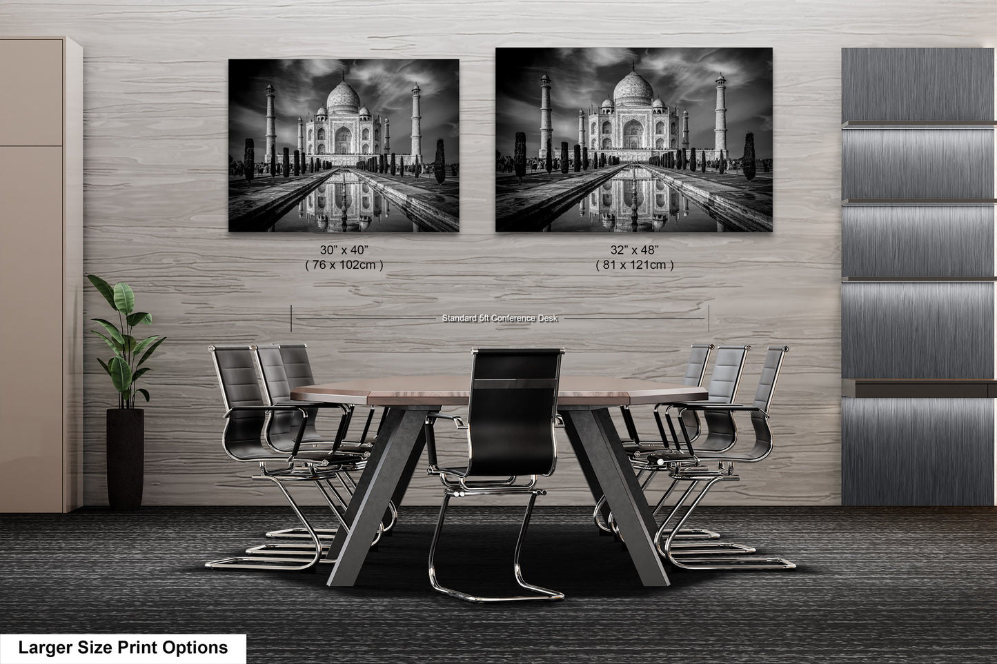 Taj Mahal Art Print, Photo Art, Black and White Canvas Print, Home Decor, Wall Art, Architecture Photography, India Photography, Travel