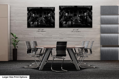 Gulfstream V Cockpit, Wall Canvas,Metal, Print, Acrylic. Aviation Photo