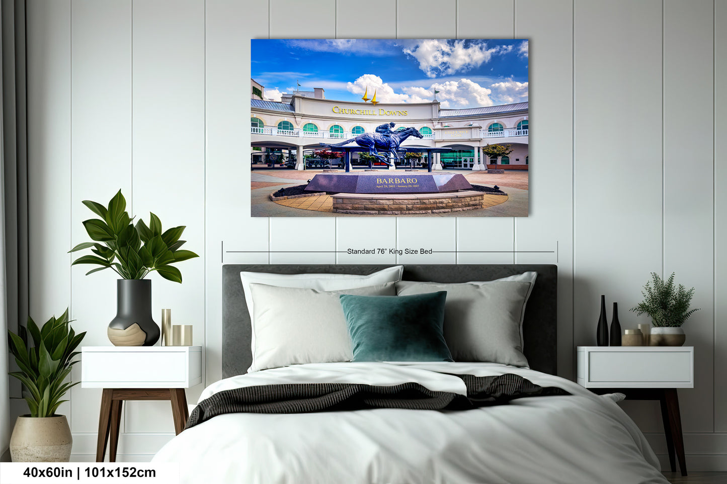 Kentucky Derby Decor, Horse Racing Art, Churchill Downs Canvas Print, Iconic Landmark Wall Decor