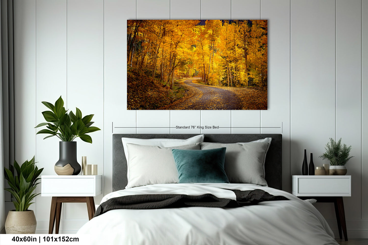 Colorado Aspens, Curvy road, autumn color, Little Cimarron Valley, Rocky Mountains, golden leaves, Photography wall art