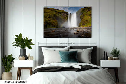 Skogafoss Waterfall in Iceland: Fine Art / Print / Canvas / Acrylic / Metal / Wall Decor / Landscape Photograph
