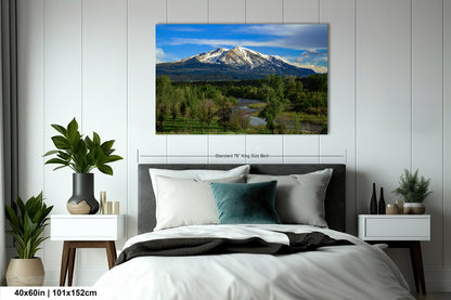 Mt. Sopris canvas picture, Aspen Colorado, Carbondale Colorado, Mount Sopris, Colorado wall art, mountain wall art