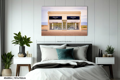 Marfa Texas Fashion Store Photography Wall Art Print - Neutral Room Decor Poster on Premium Photo Paper, Canvas, Acrylic, or Metal