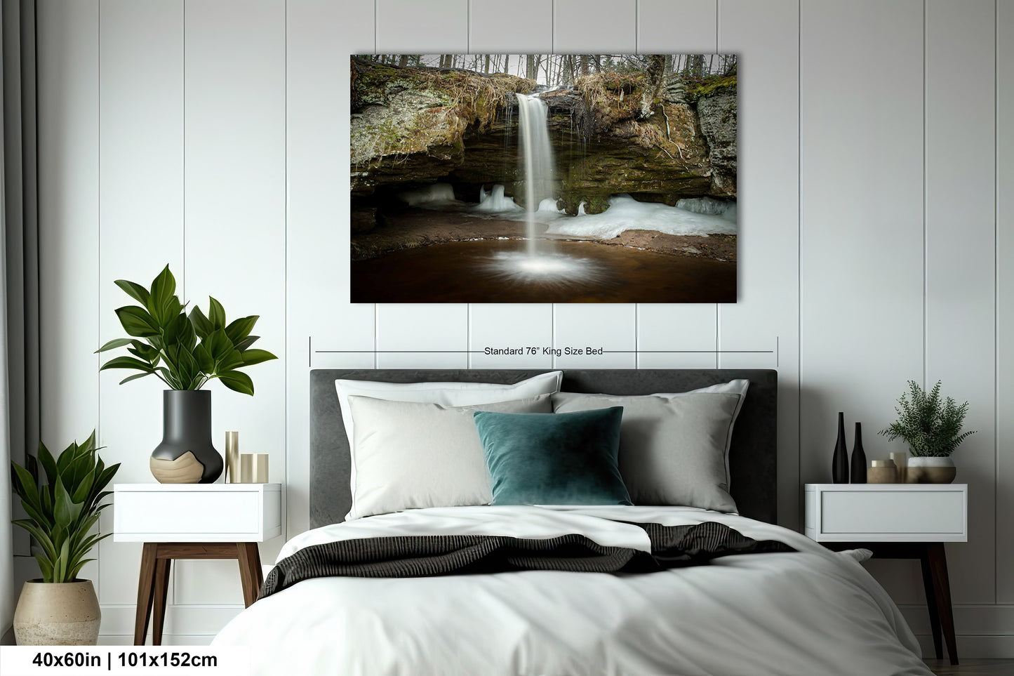 Scott Falls Art Print - Scenic Northern Michigan Landscape Poster