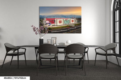 Levi's Stadium Wall Art | San Francisco 49ers Print & Bay Area Decor American Football Season for Man Cave or Game Room