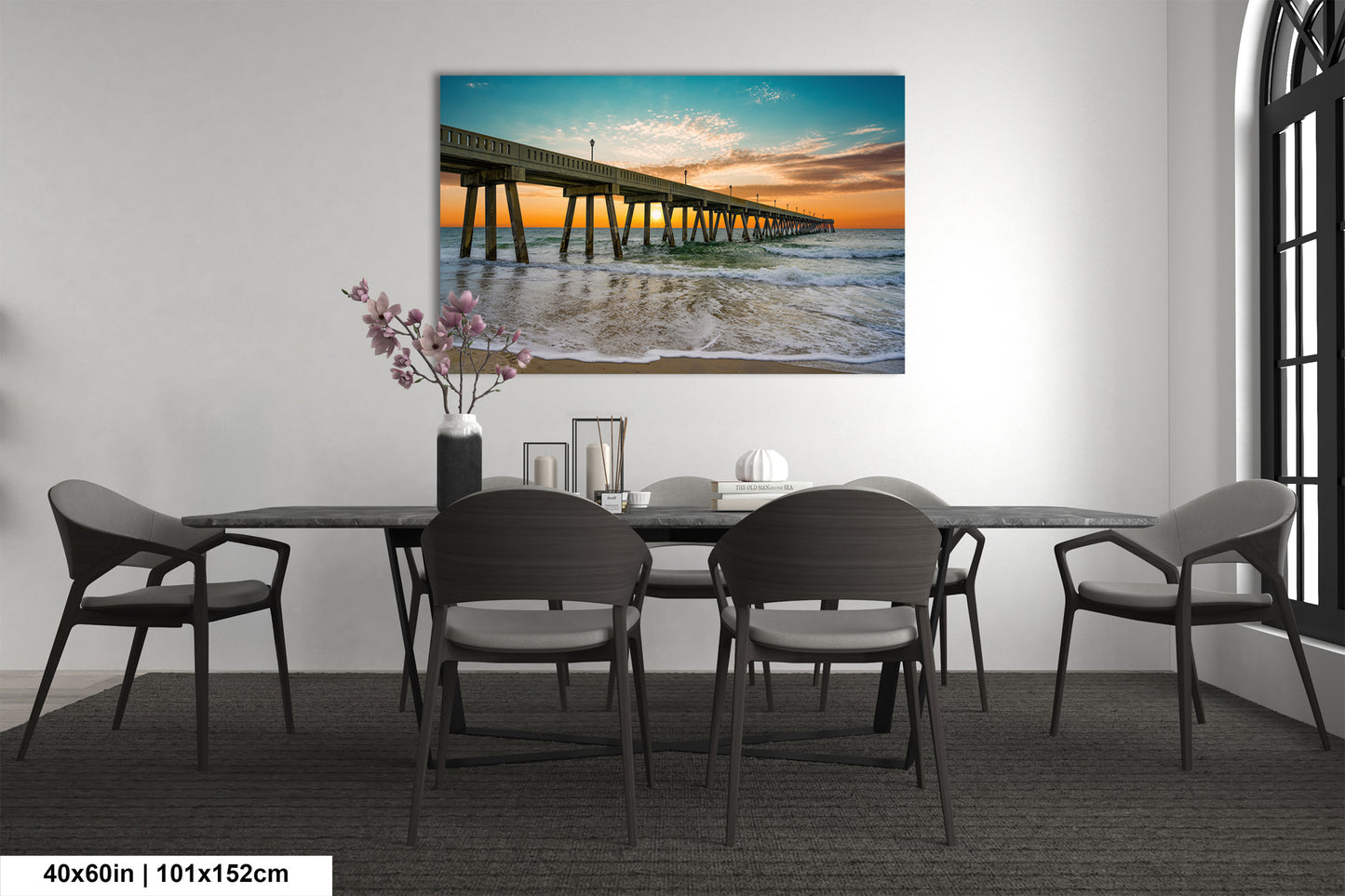 Coastal Awakening: Wrightsville Beach Photography Jonnie Mercers Fishing Pier North Carolina Architectural Seascape Wall Art