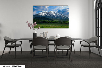 Mt. Sopris picture, Colorado mountain art, Aspen Colorado, Mt. Sopris Carbondale, Colorado photography, extra large wall art, triptych