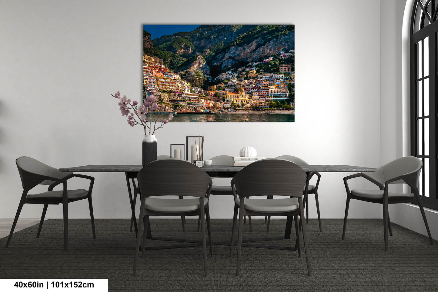 Positano Italy Beach, Italy Photography, Amalfi Coast, Canvas Wall Art, Positano Photo, Italian Home Decor, Summer in Italy, Sunrise