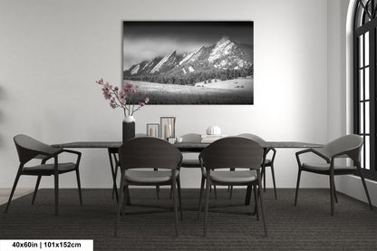 Boulder Colorado | Flatirons | Boulder | Black and White | Canvas/Metal/Acrylic and/or Print
