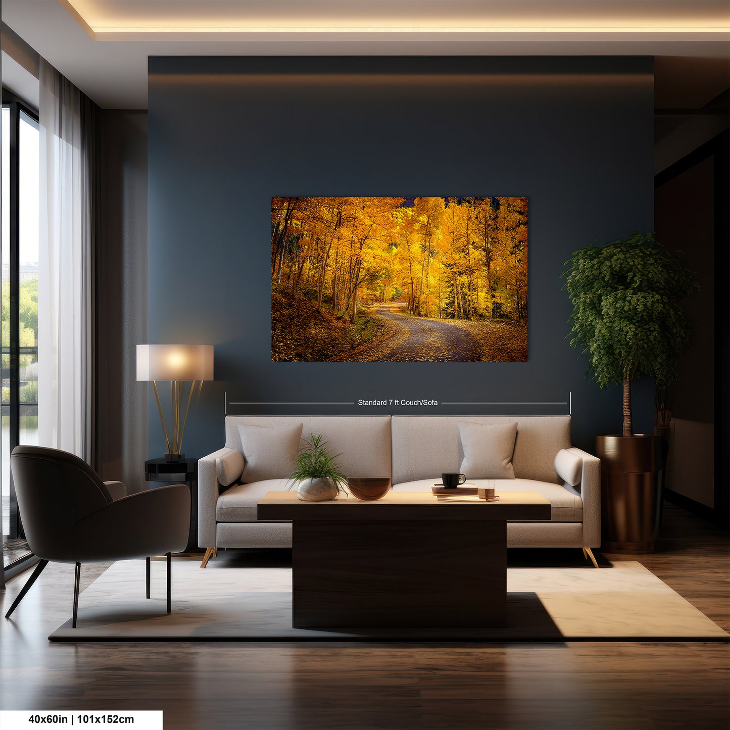 Colorado Aspens, Curvy road, autumn color, Little Cimarron Valley, Rocky Mountains, golden leaves, Photography wall art